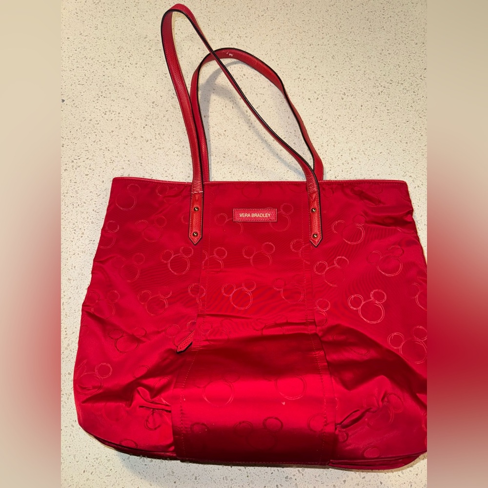Vera Bradley Mickey Mouse Collab Large Tote Handbag handbag 14x17x6 NWOT